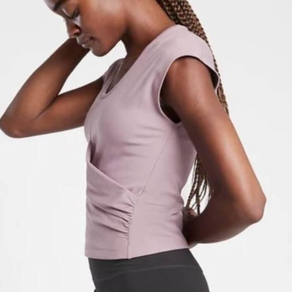 Athleta Bayview Purple Tee Shirt - Picture 2 of 7